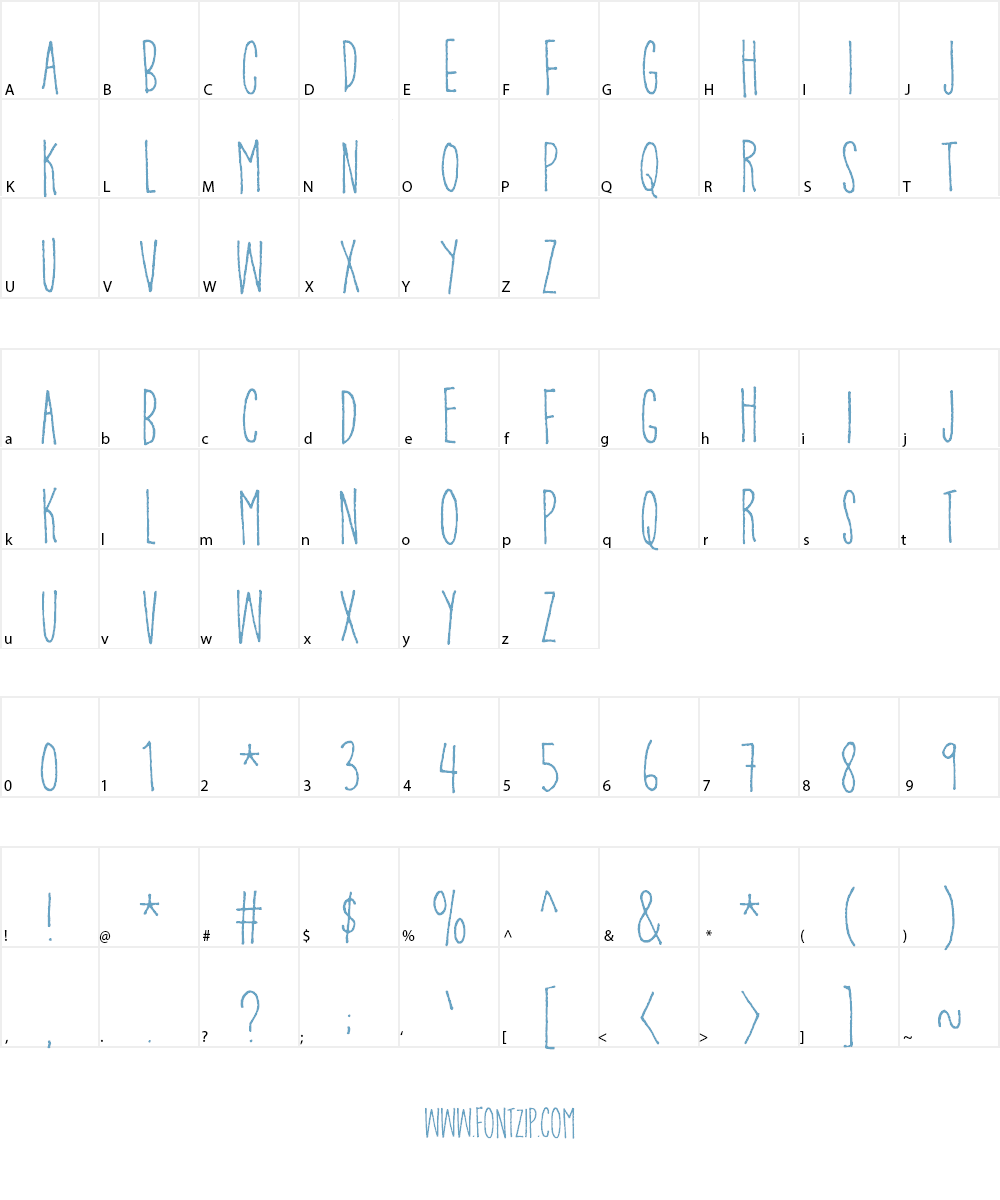 Pompelmus Sweet DEMO Font Character